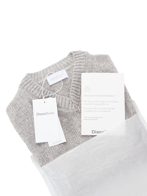 Scollo a V in Lino e Seta