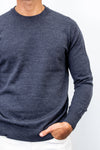 Crewneck in 100% extra-fine Merino wool