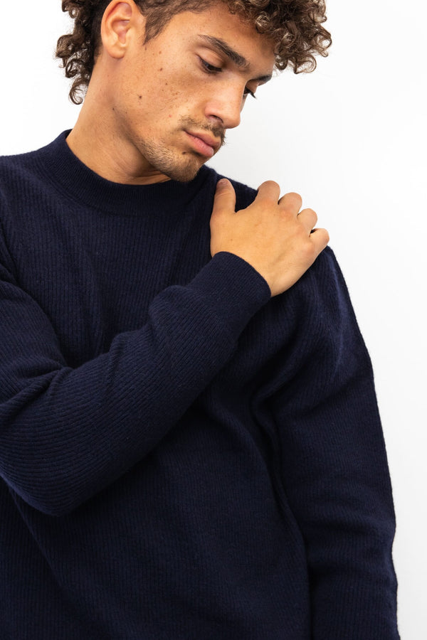 Girocollo in Cashmere - Variante Blu Navy - Immagine 2