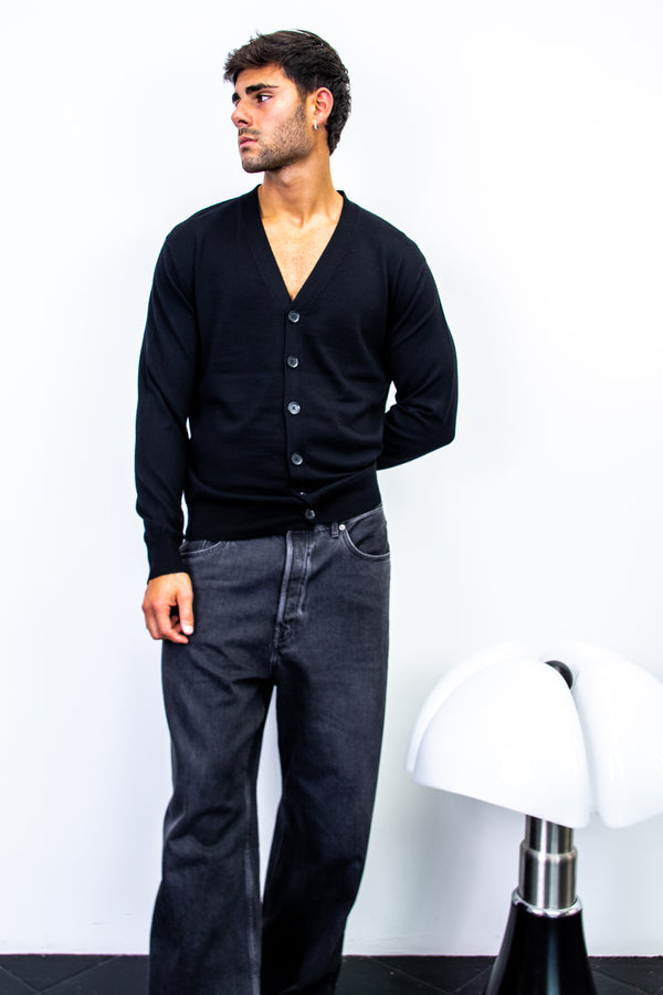 Cardigan in 100% Lana Merino extrafine