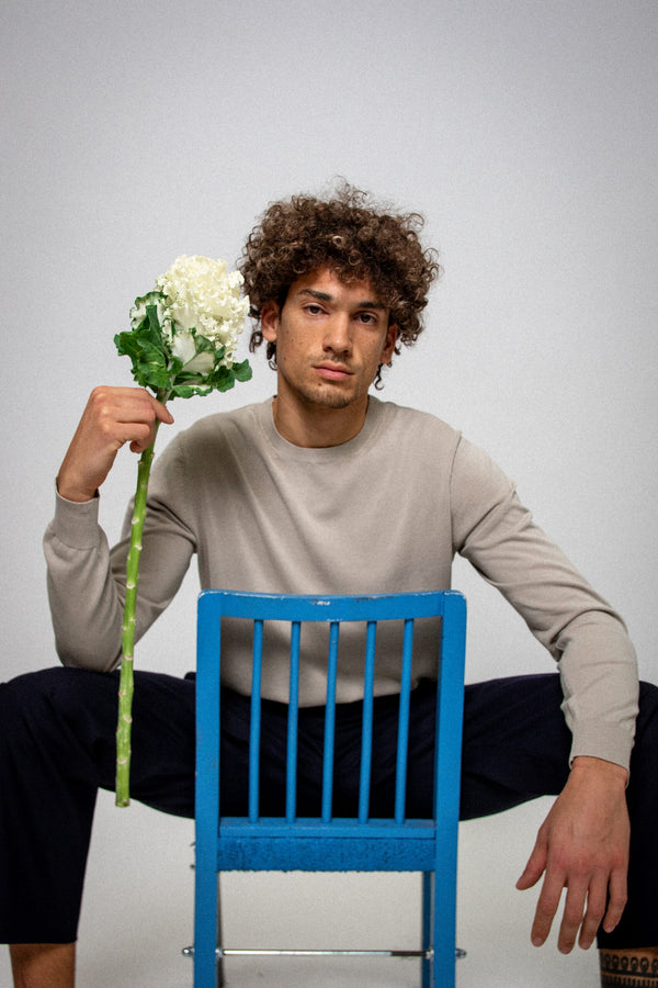 Girocollo in Cotone Leggero - Variante Beige - Immagine 2