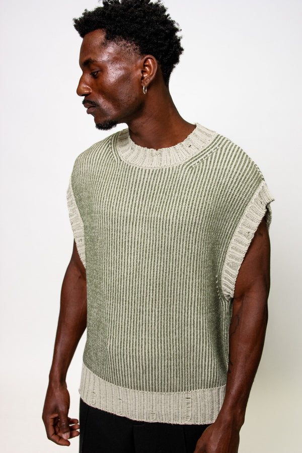 Gilet in maglia Bicolor - Immagine 5