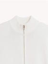 Giacca Zip in Maglia Rasata in Cotone