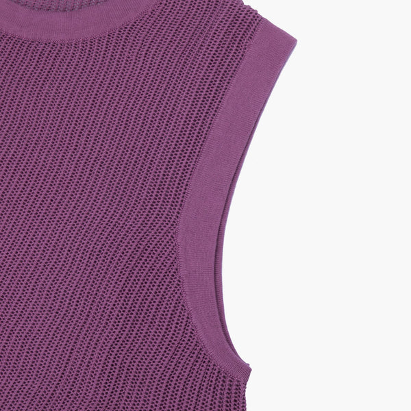 Gilet Traforato in Maglia - Variante Viola - Immagine 6