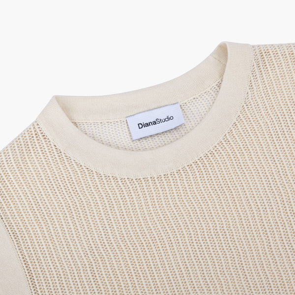 Gilet Traforato in Maglia - Variante Ecru - Immagine 5