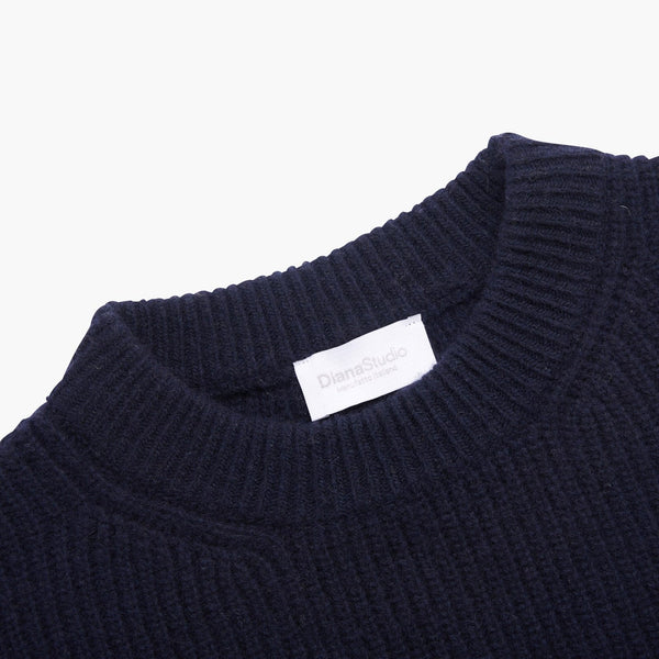 Girocollo in Cashmere - Variante Blu Navy - Immagine 4