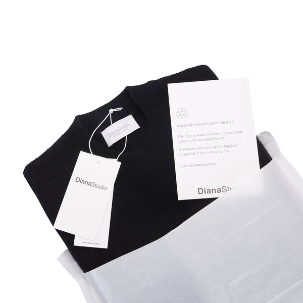 Girocollo in Lana in Maglia Inglese