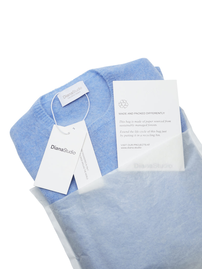 Girocollo nuvola in Cashmere e Lana