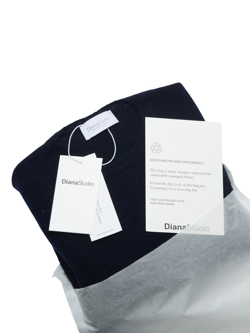 Girocollo nuvola in Cashmere e Lana