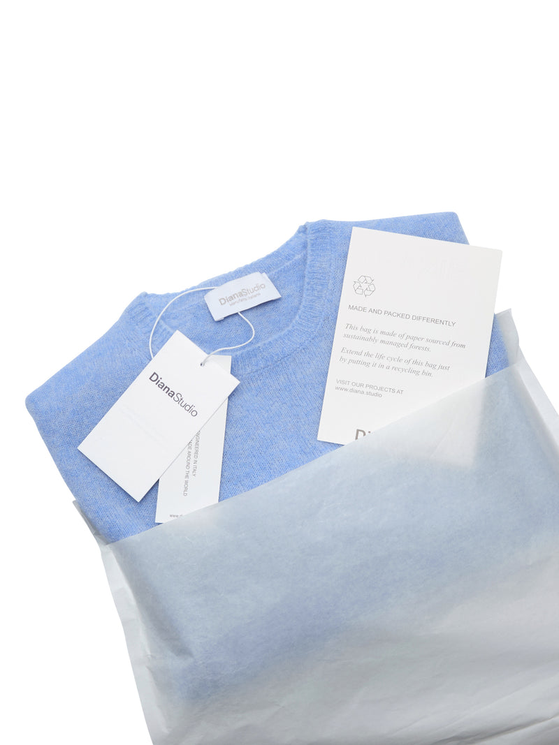 Girocollo nuvola in Cashmere e Lana
