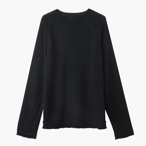 Girocollo in 100% Lino, Fatto in Italia - Variante Nero - Immagine 4