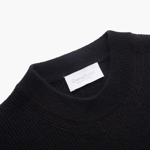 Girocollo in Cashmere - Variante Nero - Immagine 4