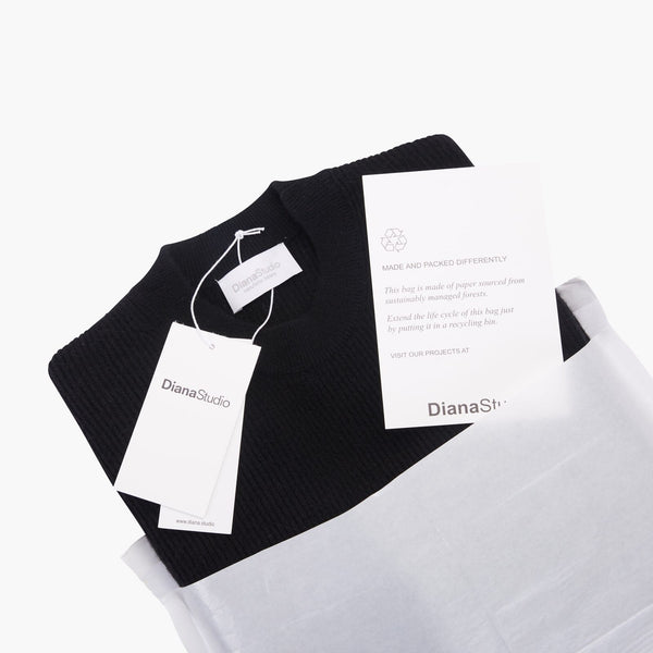 Girocollo in Cashmere - Variante Nero - Immagine 5