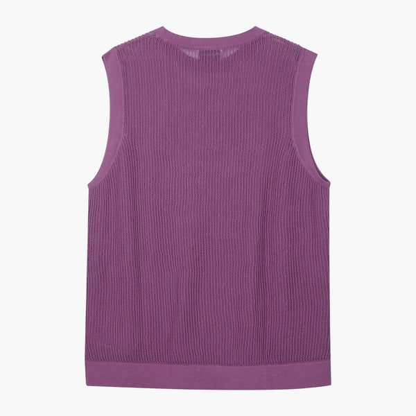 Gilet Traforato in Maglia - Variante Viola - Immagine 4