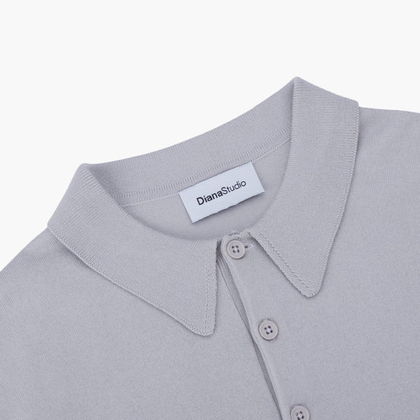 Polo Rasata in Maglia - Variante Grigio / Perla - Immagine 4