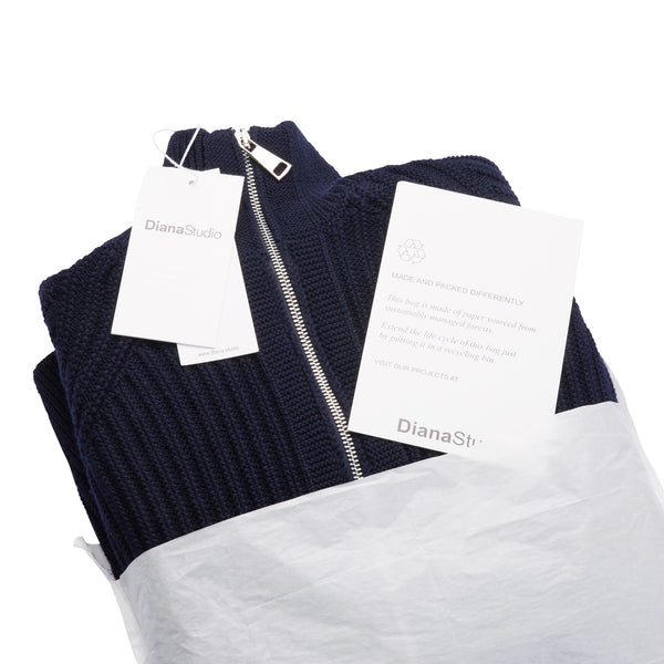 Giacca zip in Lana Merino