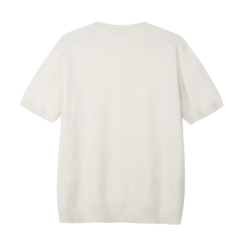 T-Shirt in Maglia - Variante Ecru - Immagine 2