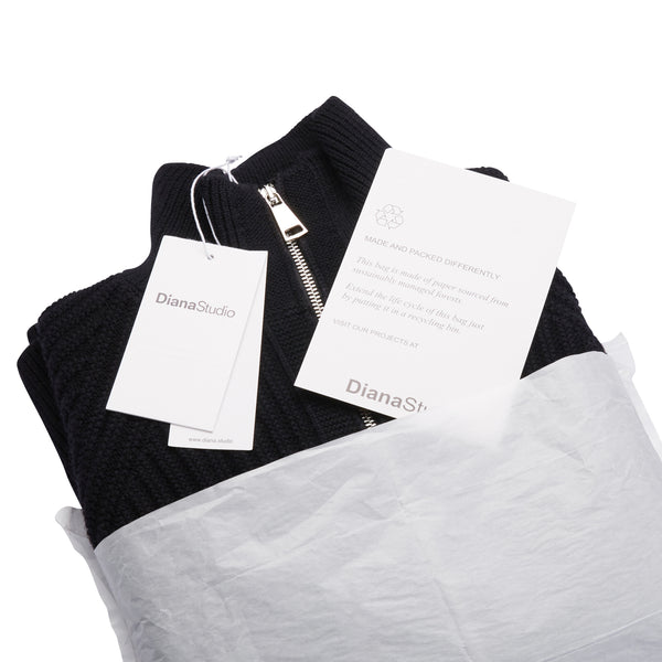 Giacca zip in Lana Merino