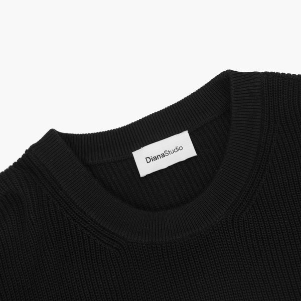 Girocollo in Maglia Perlata - Variante Nero - Immagine 3