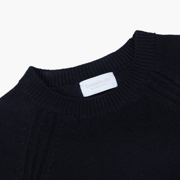 Girocollo in 100% Lino, Fatto in Italia - Variante Nero - Immagine 5