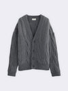 Cardigan aus reiner Wolle mit Filzeffekt