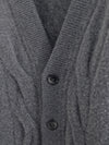 Cardigan aus reiner Wolle mit Filzeffekt
