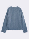 Cardigan in Alpaca blend con taglio vivo