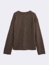 Cardigan in Alpaca blend con taglio vivo