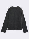 Cardigan in Alpaca blend con taglio vivo