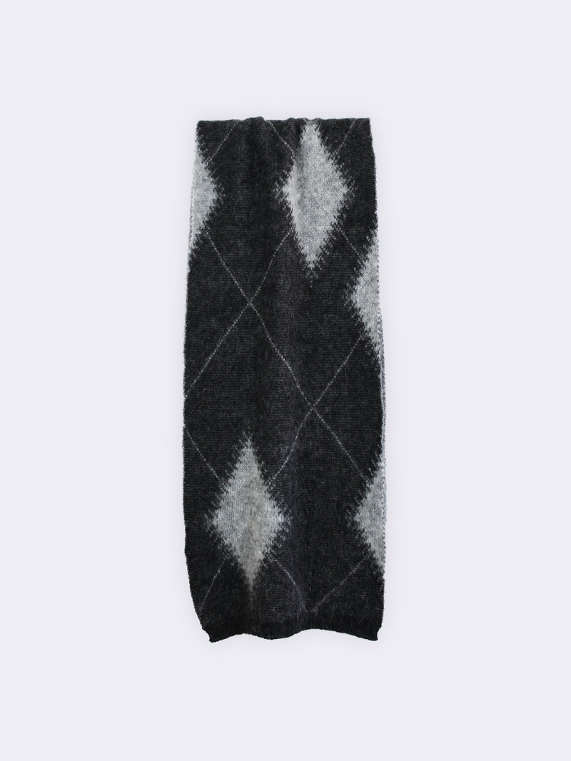 Argyle superkid mohair scarf