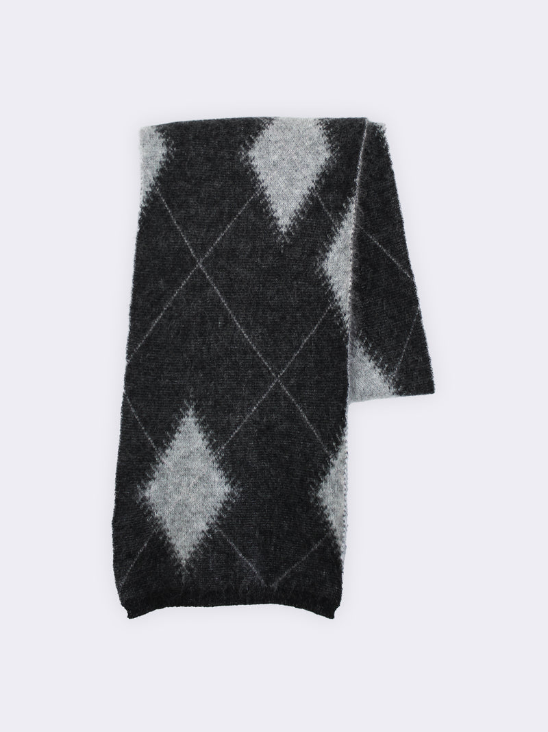 Argyle superkid mohair scarf