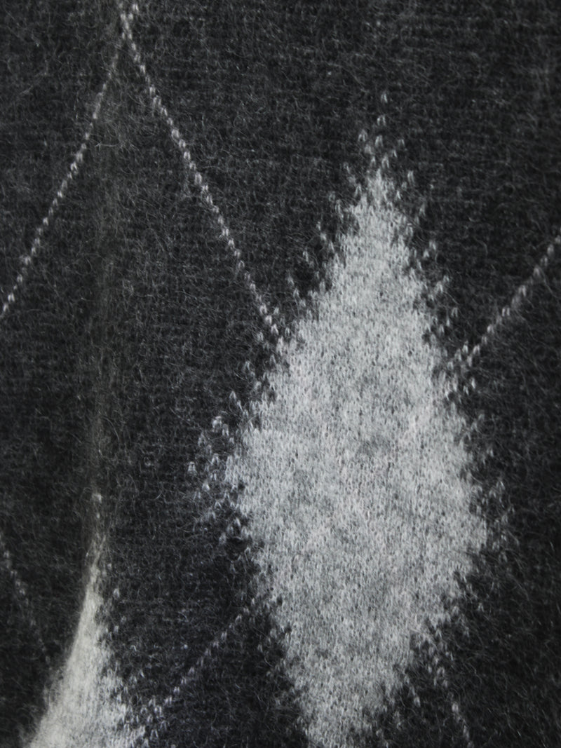 Argyle superkid mohair scarf