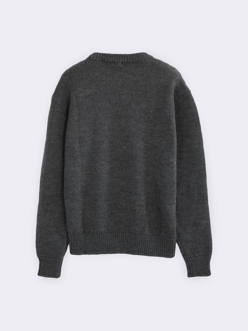 Girocollo boxy in Lana