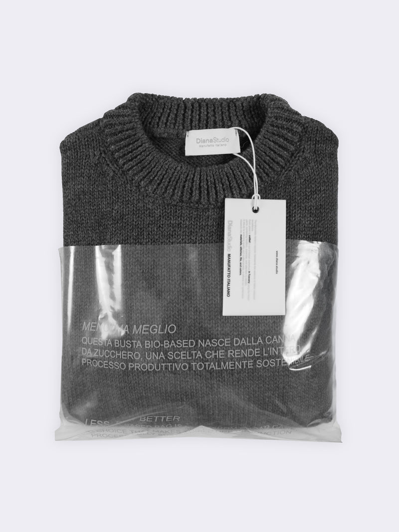 Girocollo boxy in Lana