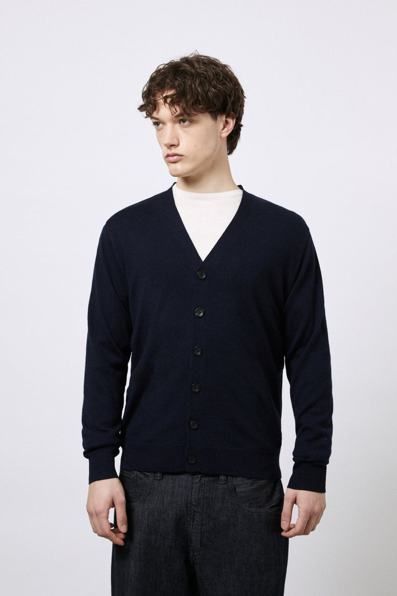 Cardigan in Lana Merino extrafine
