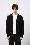 Cardigan basico in maglia perlata