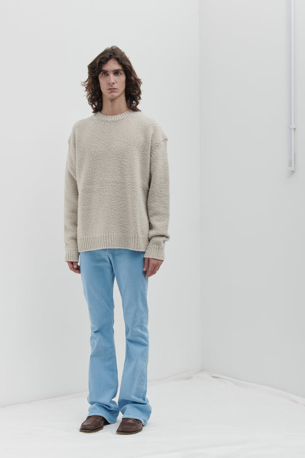 Oversized crewneck with Casentino workmanship
