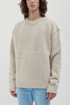 Oversized crewneck with Casentino workmanship