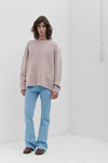 Oversized crewneck with Casentino workmanship