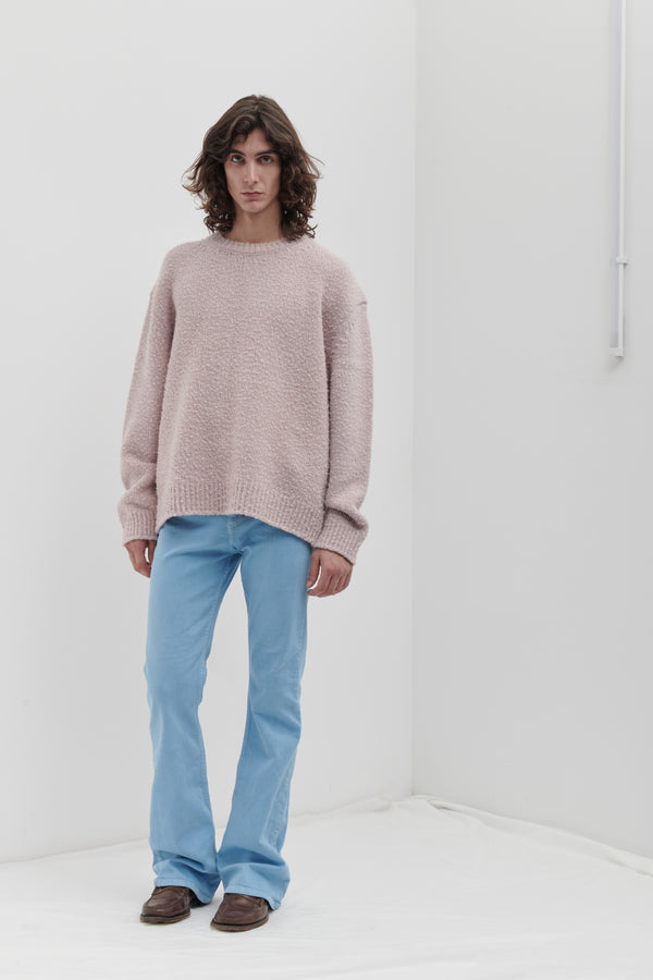 Oversized crewneck with Casentino workmanship