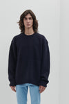 Oversized crewneck with Casentino workmanship