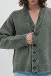 Cardigan oversize con lavorazione Casentino