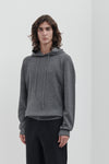Technical sweatshirt in solid knit