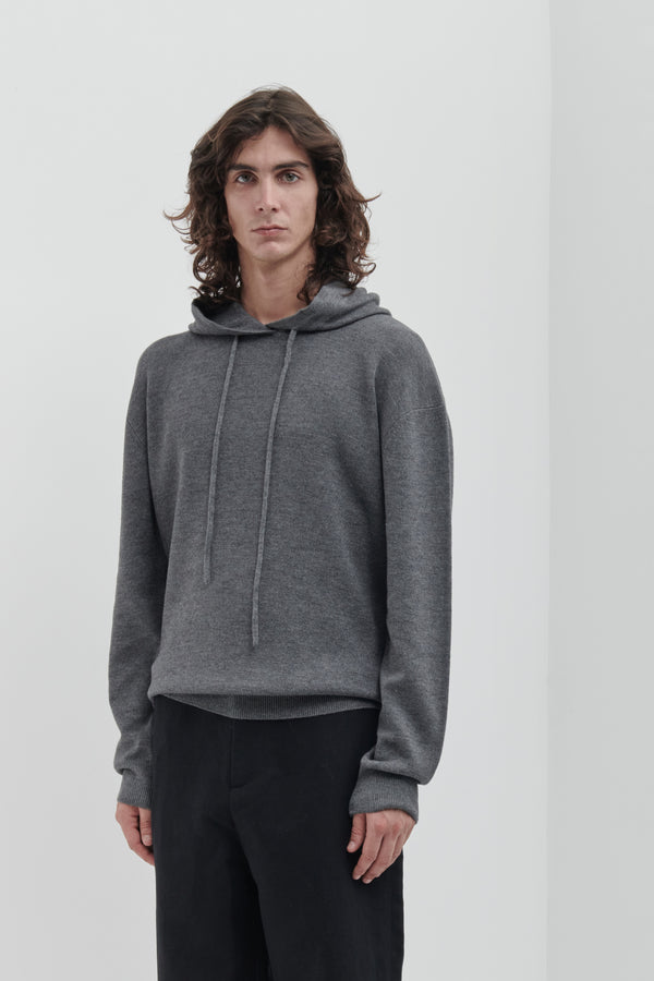 Technical sweatshirt in solid knit