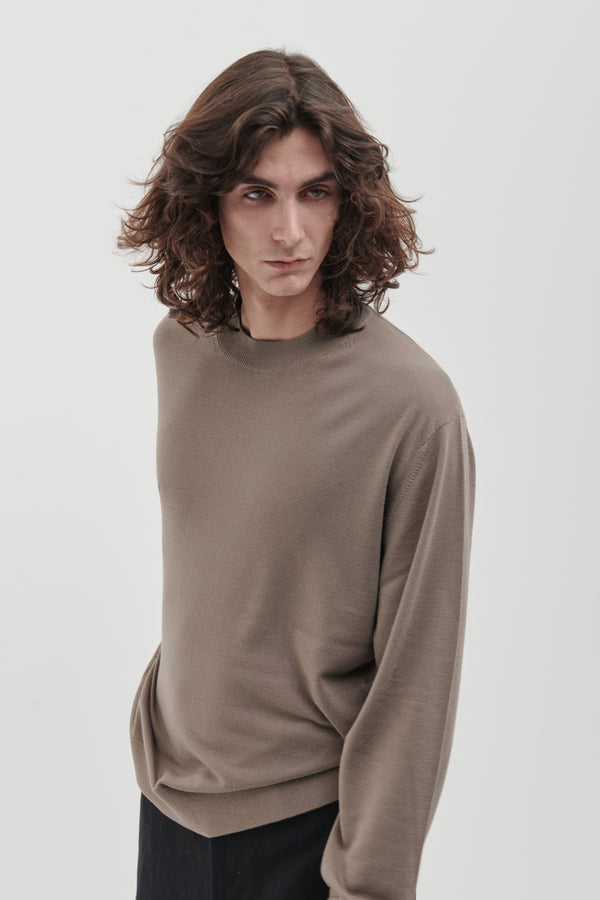 Girocollo fine in Cashmere e Merino Extrafine
