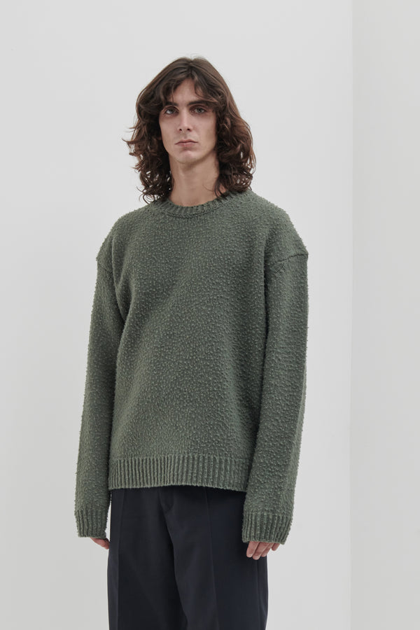 Oversized crewneck with Casentino workmanship
