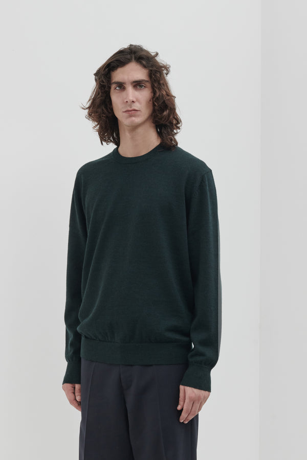 Crewneck in 100% extra-fine Merino wool