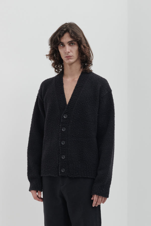 Oversized cardigan with Casentino workmanship
