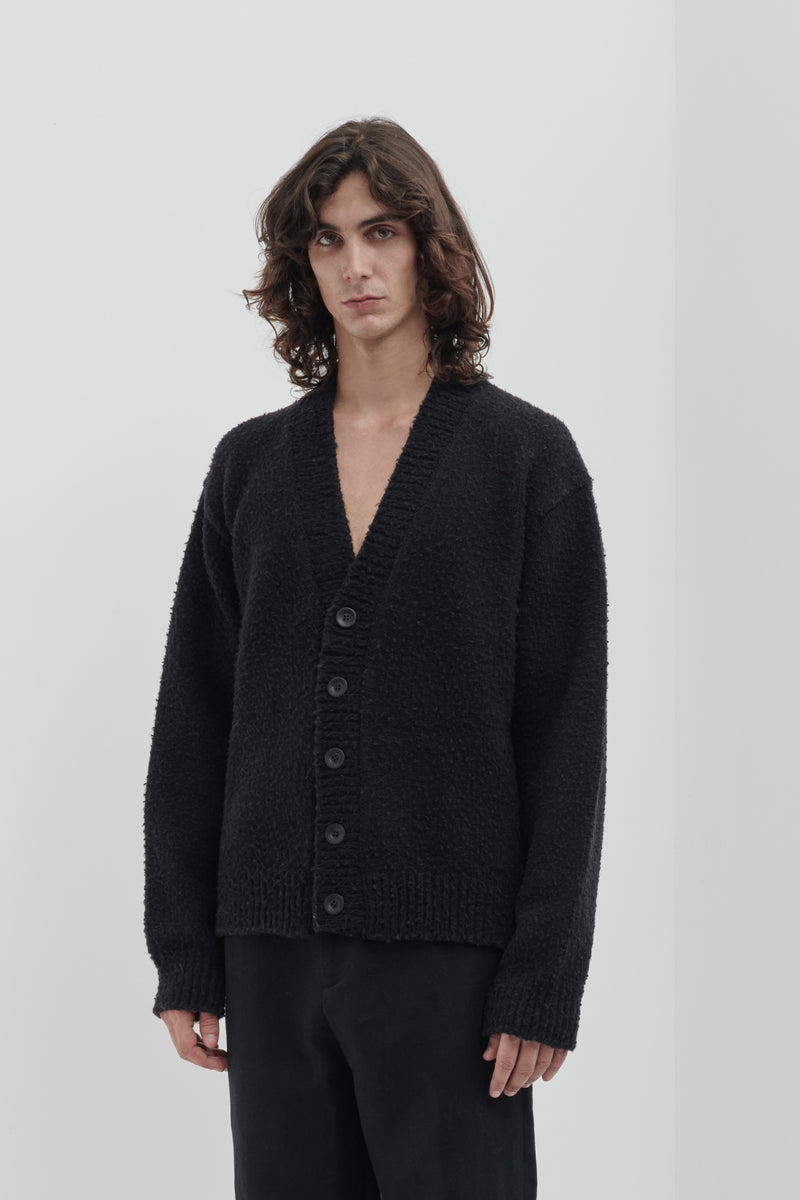 Cardigan oversize con lavorazione Casentino