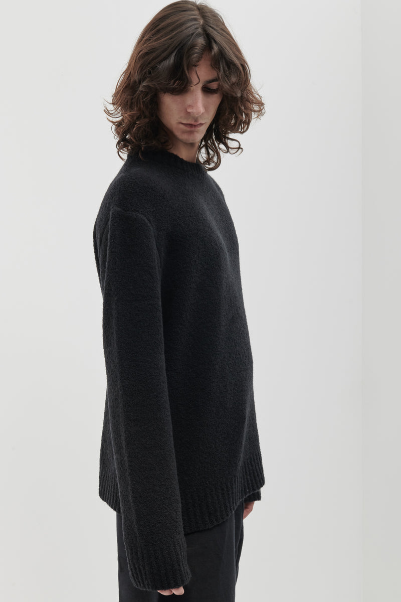 Girocollo bouclé in Lana Merino blend